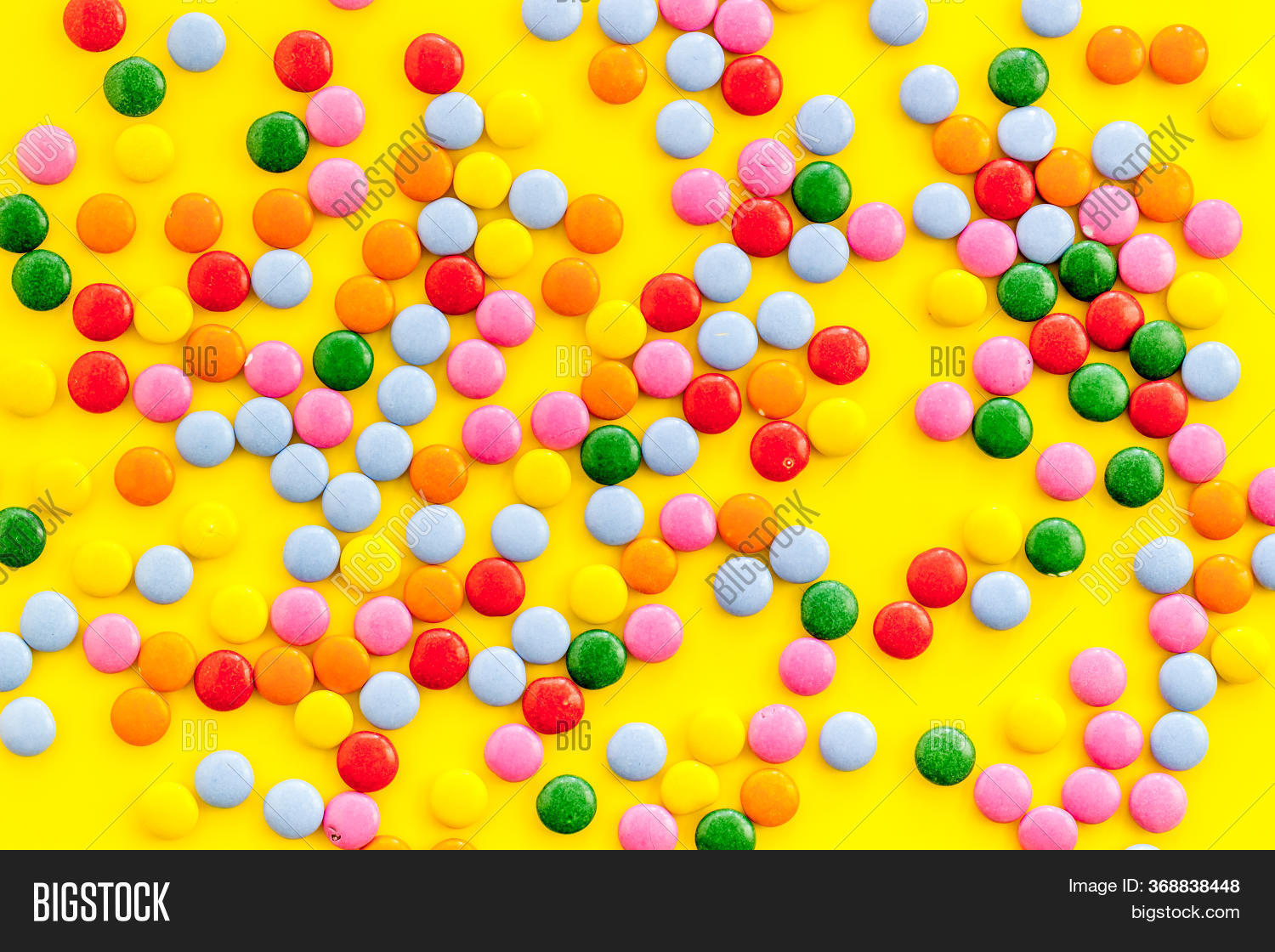 Color Candy On Yellow Image & Photo (Free Trial) | Bigstock