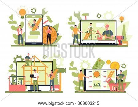Woodworker Or Carpenter Online Service Or Platform On Differernt