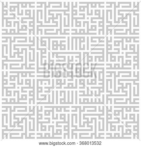 Arabic Sacred Calligraphy, Geometric Kufi. Vector Set Of Square Lettering, Translated As: Muhammad, 