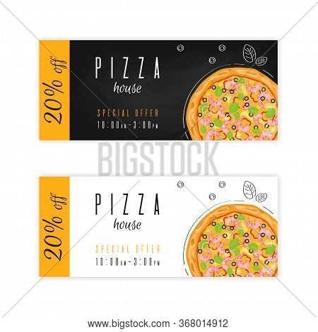 Pizza Discount Coupon Vector &amp; Photo (Free Trial) | Bigstock