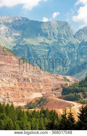 Erzberg iron mine in Styria in Austria