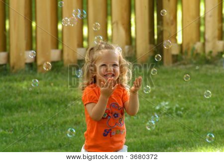 Girl And Bubbles
