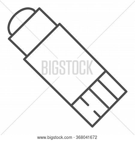 Glue Stick Thin Line Icon, Stationery Concept, Glue Super Adhesive And Moment Paste Sign On White Ba
