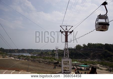 Jabalpur, Madhya Pradesh/india : January 29, 2020 - Ropeway, Dhuandhar Waterfall Jabalpur