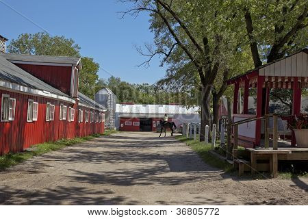 乗馬の馬小屋および馬納屋