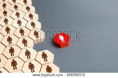 A Person Outside Of The General Structure Of A People Company. Exit The Project, Dismissal From Work