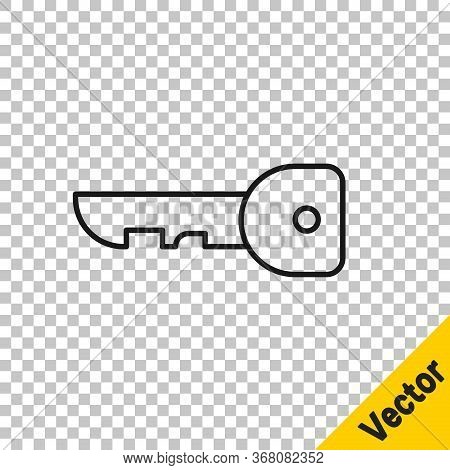 Black Line Key Icon Vector & Photo (Free Trial) | Bigstock