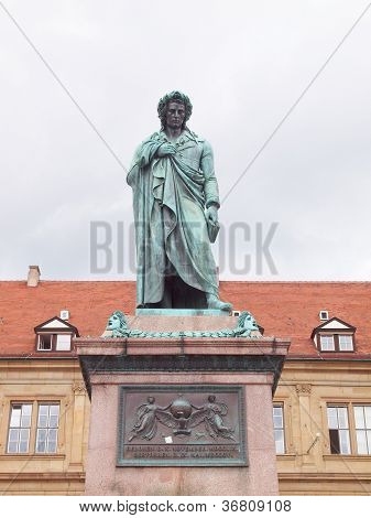 Schiller statue, Stuttgart