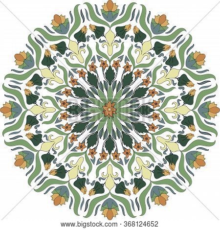 Decorative Hand Drawn Mandala, Design Element. Can Be Used For Cards, Invitations, Banners, Posters,