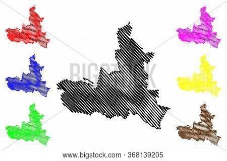 Dijon City (french Republic, France) Map Vector Illustration, Scribble Sketch City Of Dijon Map