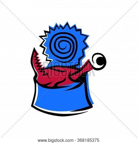 Canned Food With Crabs. Solid Closed Loops Vector