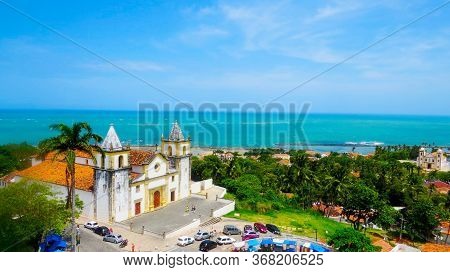 Landscape Of The City Of Olinda With View Of The Sea