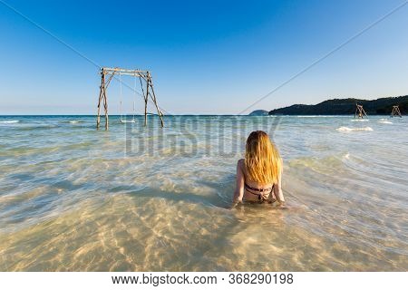 Sexy Woman Phu Quoc Sao Beach