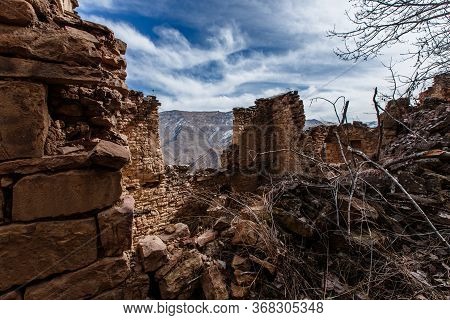 Old Abandoned City Of Gamsutl Republic Of Dagestan, Russia