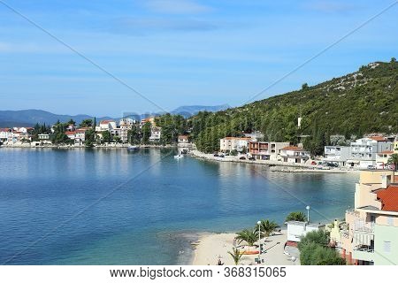 Klek, Croatia - September 8, 2016: This Is One Of The Smaller Croatian Resort Villages On The Adriat