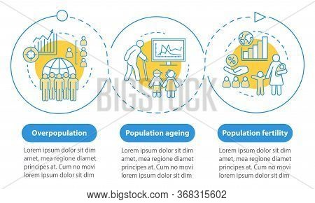 Population Vector Infographic Template. Overpopulation. Business Presentation Design Elements. Data 