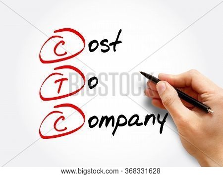 Ctc - Cost To Company Acronym, Business Concept Background
