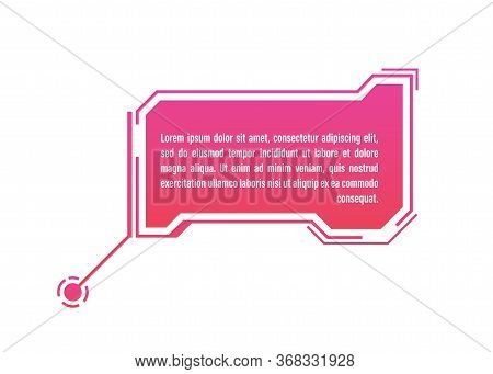 Hud Futuristic Style Callout Titles. Futuristic Callout Bar Labels. Vector Stock Illustration