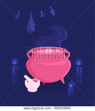 Set For Witches Magic Ritual. A