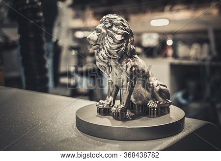 Object Printed On Metal 3d Printer Close-up.