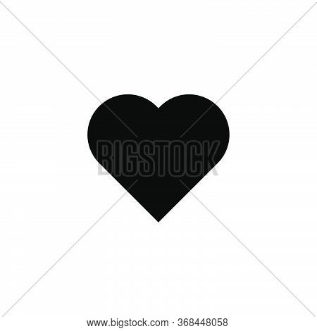 Heart Icon.love Sign.like Concept For Mobile And Web Platforms.heart Icon Isolated On White Backgrou