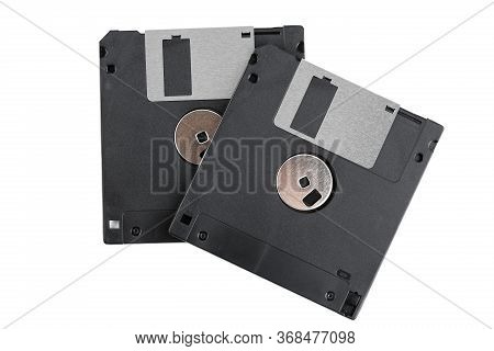 Hard drive isolated on white background. HDD. Major components of a 3.5-inch SATA hard disk drive: p