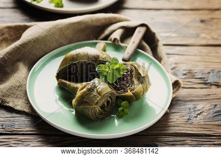 Traditional Italian Artichoke «alla Romana»