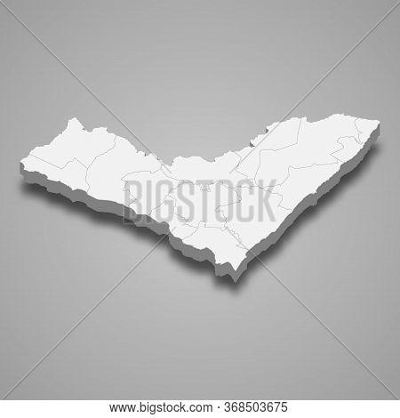 3d Map State Of Brazil Template For Your Design