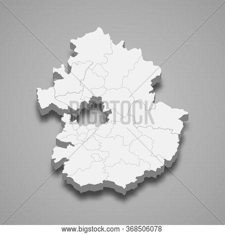 3d Map Region Of South Korea Template For Your Design
