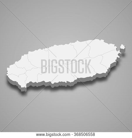 3d Map Region Of South Korea Template For Your Design