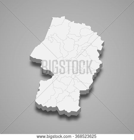 3d Map Prefecture Of Japan Template For Your Design