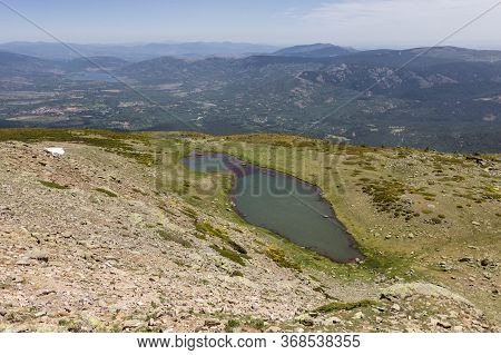 View Of The Surrounding Area Of Peñalara Mountain In Madrid (spain)