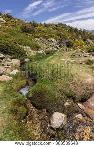 View Of The Surrounding Area Of Peñalara Mountain In Madrid (spain)