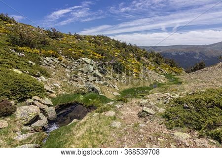 View Of The Surrounding Area Of Peñalara Mountain In Madrid (spain)