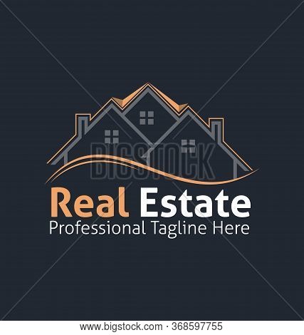 Real Estate Corporate Logo. Real Estate Logo Vector Template. Corporate Real Estate Logo