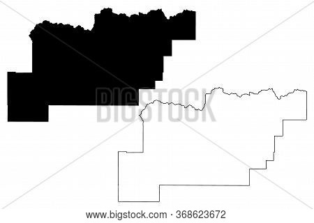 Clark County, Idaho (u.s. County, United States Of America, Usa, U.s., Us) Map Vector Illustration, 