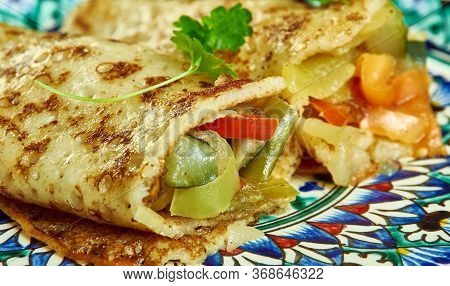 Stuffed Vegetable Parathas , Parata's With A Spicy Mixed Vegetable Filling