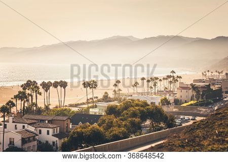 Golden Sunset Over Santa Monica