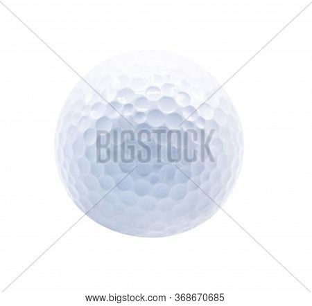 Golf Ball Isolated On White Background With Clipping Path