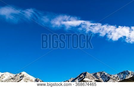 Fischer Ranges And Cloud. Bow Valley Wildlife Park. Alberta, Canada