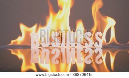 Business Bankruptcy Concept. Companies Go Bankrupt, People Are Left Out Of Work. Global Economic Cri