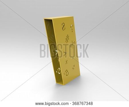 3d Image Of Box With Icons V5