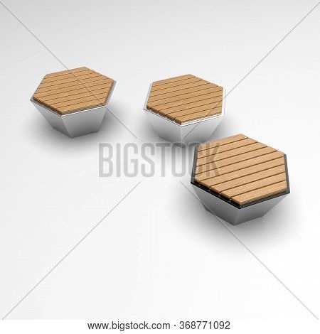 3d Image Of Oktagon Little Bench V5
