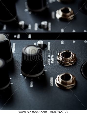 Multieffects Processor For Electric Guitar. Close Up.