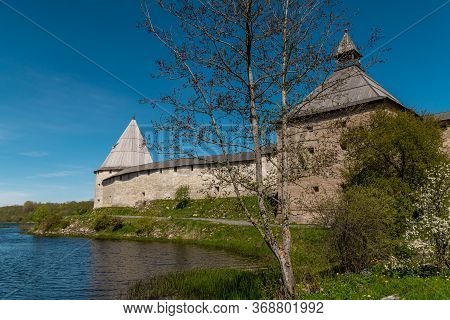 Ancient Historical Old Ladoga Fortress In The Village Of Staraya Ladoga, Volkhovsky District.