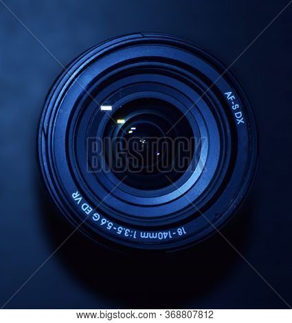 Delhi - India
30th May 2020
Close Up Of Nikon 18-140mm Dslr Or Digital Camera Zoom Lens Isolated In 
