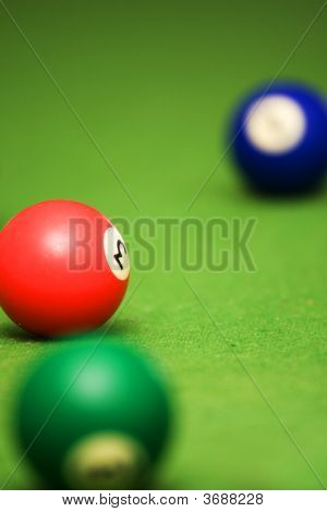 Pool Bälle für eine Tabelle