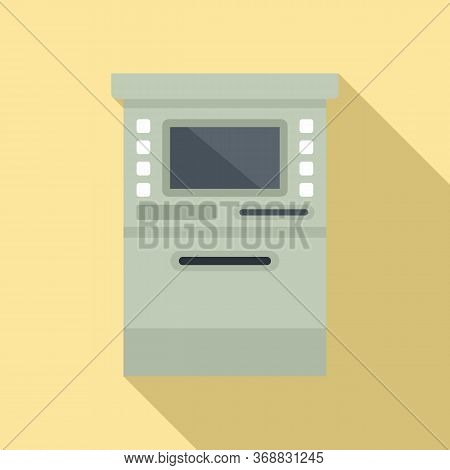 Atm Cashpoint Icon. Flat Illustration Of Atm Cashpoint Vector Icon For Web Design