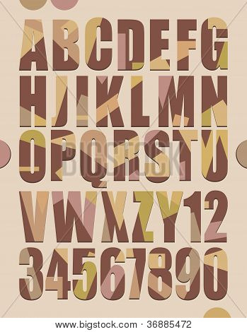 Retro-Stil-alphabet