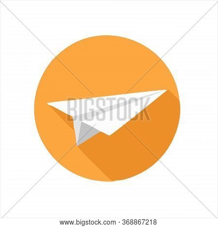 Paper Plane Icon Isolated On White Background From Web Design Collection. Paper Plane Icon Trendy An